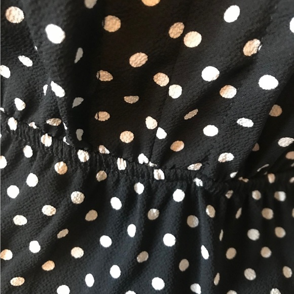 MONTEAU Black and White Polka Dot Dress. Size Small. - Picture 6 of 7